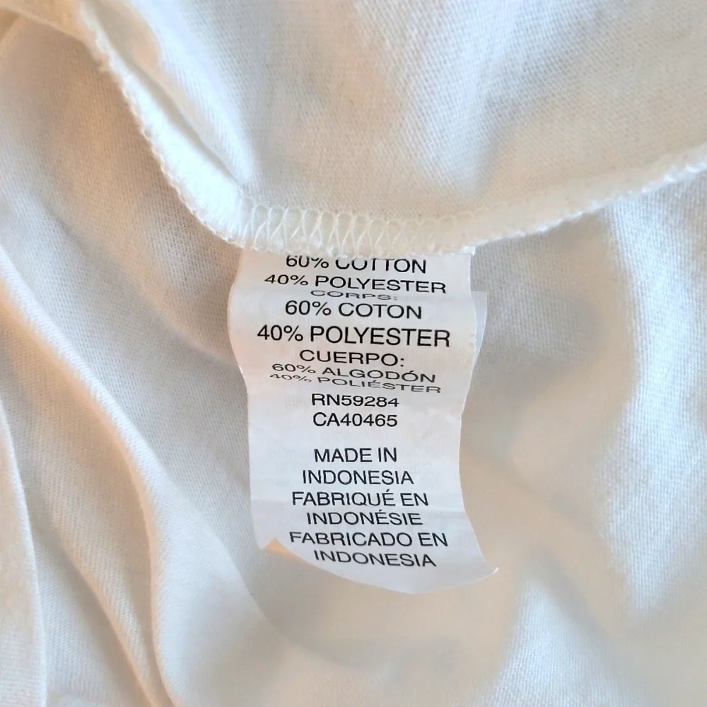 The Children's Place White and Blue Kids Long Sleeve Shirt Cotton Casual Size 5T